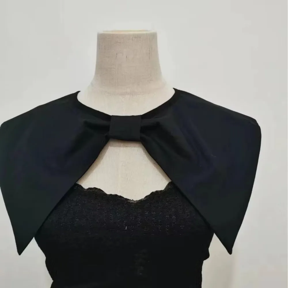 Versatile Detachable Large Pointed Collar Bowknot Age-reducing Fake Collar Decorative Shawl Shouder Wraps
Versatile Detachable Large Pointed Collar Bowknot Age-reducing Fake Collar Decorative Shawl Shouder Wraps