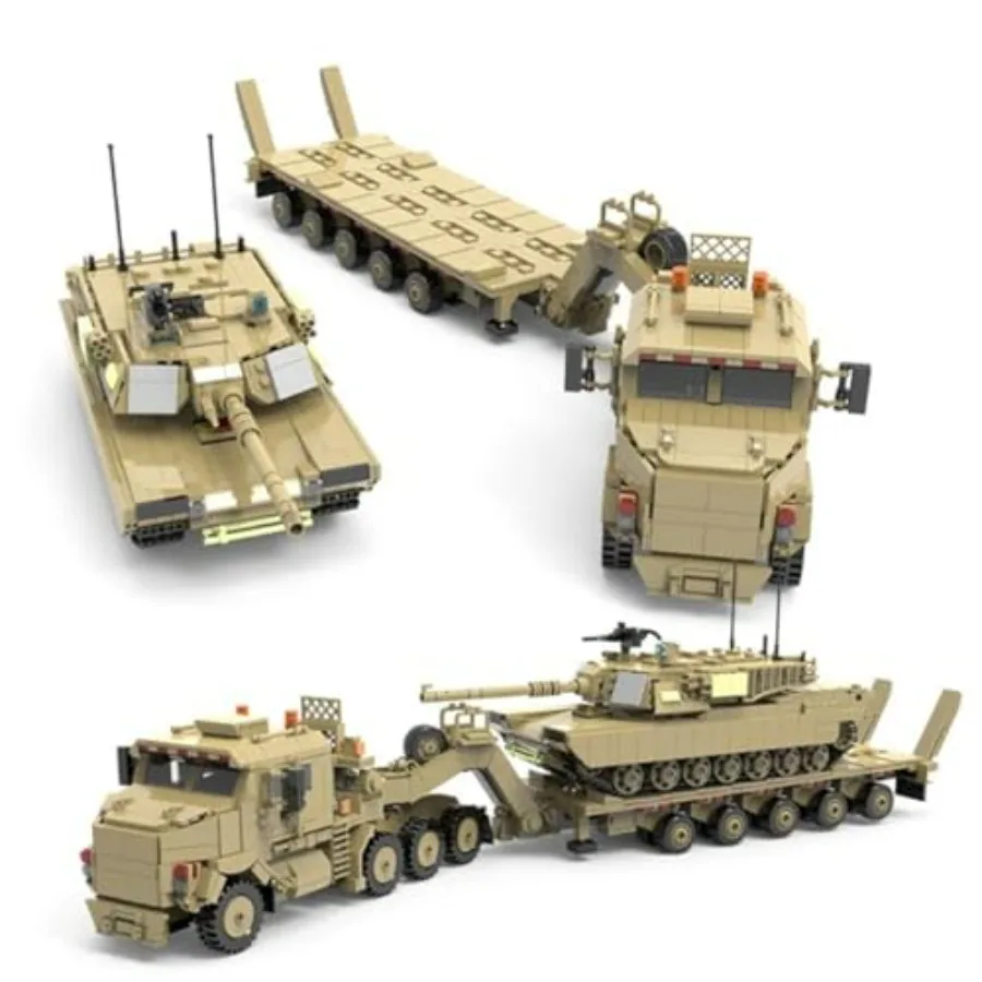 Военный конструктор M1070: Бронетехника времен Второй мировой войны, набор для сборки танка, 3483 детали, серый и зеленый, детализированный дизайн
Военный конструктор M1070: Бронетехника времен Второй мировой войны, набор для сборки танка, 3483 детали, серый и зеленый, детализированный дизайн