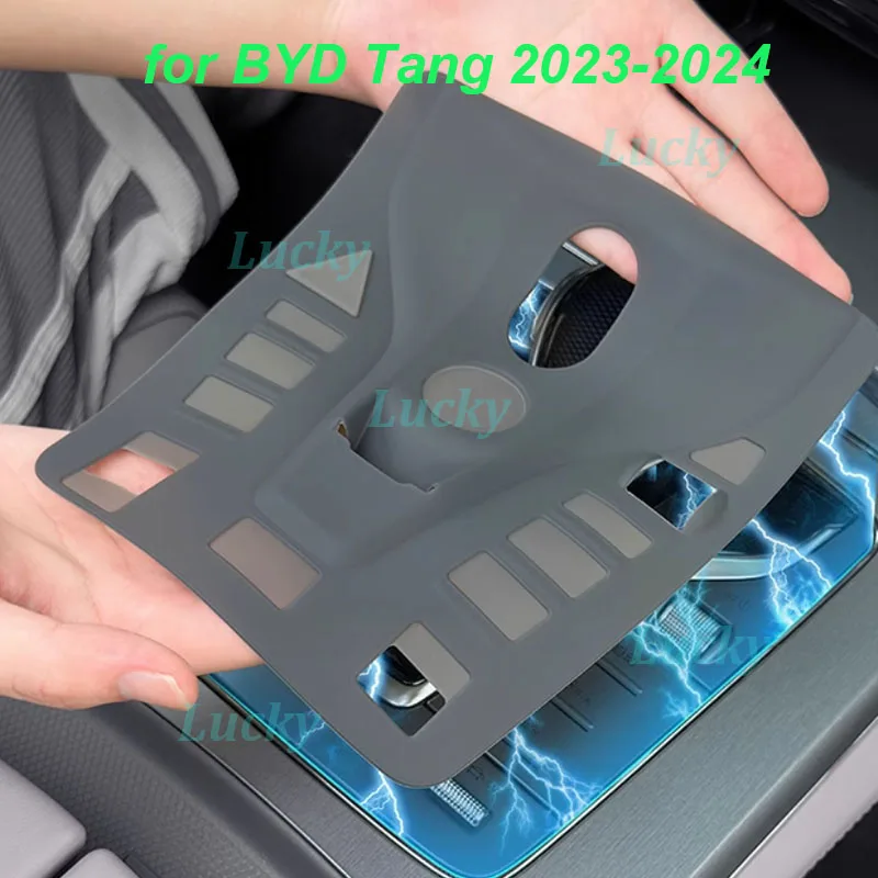 Силиконовая накладка на центральную консоль автомобиля для BYD Tang 2023-2024, панель переключения передач, противоскользящий защитный чехол, аксессуары для интерьера
Силиконовая накладка на центральную консоль автомобиля для BYD Tang 2023-2024, панель переключения передач, противоскользящий защитный чехол, аксессуары для интерьера