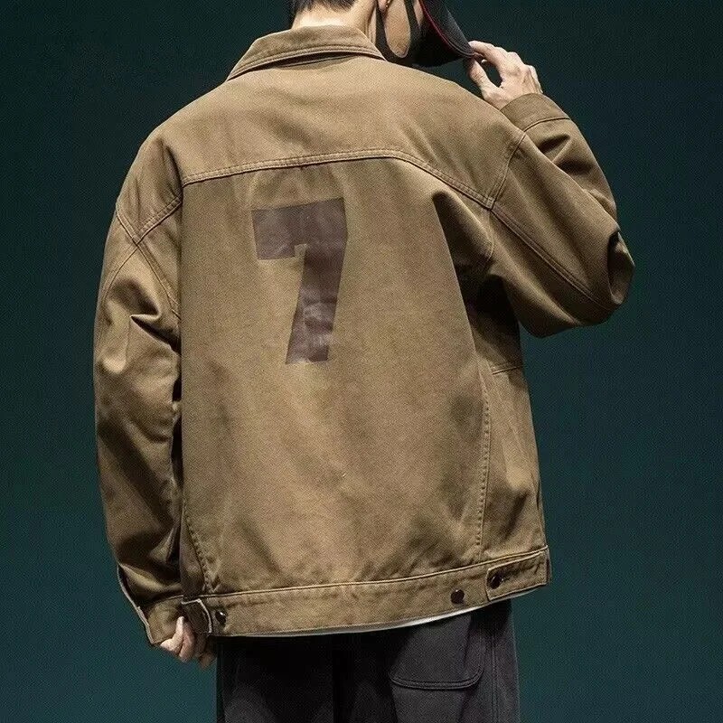 Мужская джинсовая куртка в стиле ретро, свободного кроя, модная, новинка 2023 года, повседневная, рабочая, длинный рукав, смесь хлопка
Мужская джинсовая куртка в стиле ретро, свободного кроя, модная, новинка 2023 года, повседневная, рабочая, длинный рукав, смесь хлопка