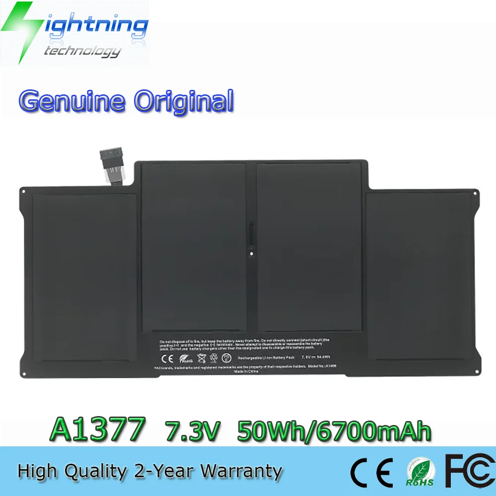 Оригинальный аккумулятор A1369 A1377 для Apple MacBook Air 13" MC504 13" MC503
Оригинальный аккумулятор A1369 A1377 для Apple MacBook Air 13" MC504 13" MC503