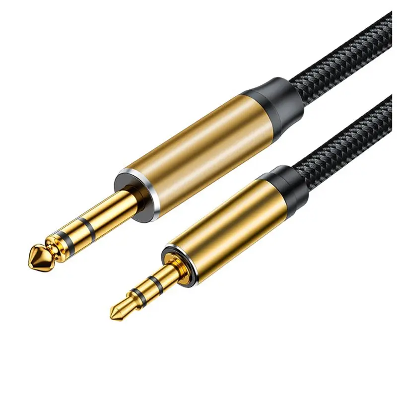 【VALUE MONEY】Audio Cable Adapter 3.5Mm To 6.5Mm 1/8 TRS To 1/4 TS AUX Interconnect For Laptop For PC Guitar Mixer
【VALUE MONEY】Audio Cable Adapter 3.5Mm To 6.5Mm 1/8 TRS To 1/4 TS AUX Interconnect For Laptop For PC Guitar Mixer