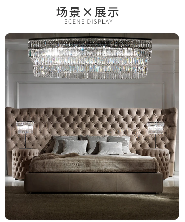 American solid wood pull-up bed Size Unit Fabric Bed 1.8 Double light luxury bed Storage box bed Leather bed
American solid wood pull-up bed Size Unit Fabric Bed 1.8 Double light luxury bed Storage box bed Leather bed