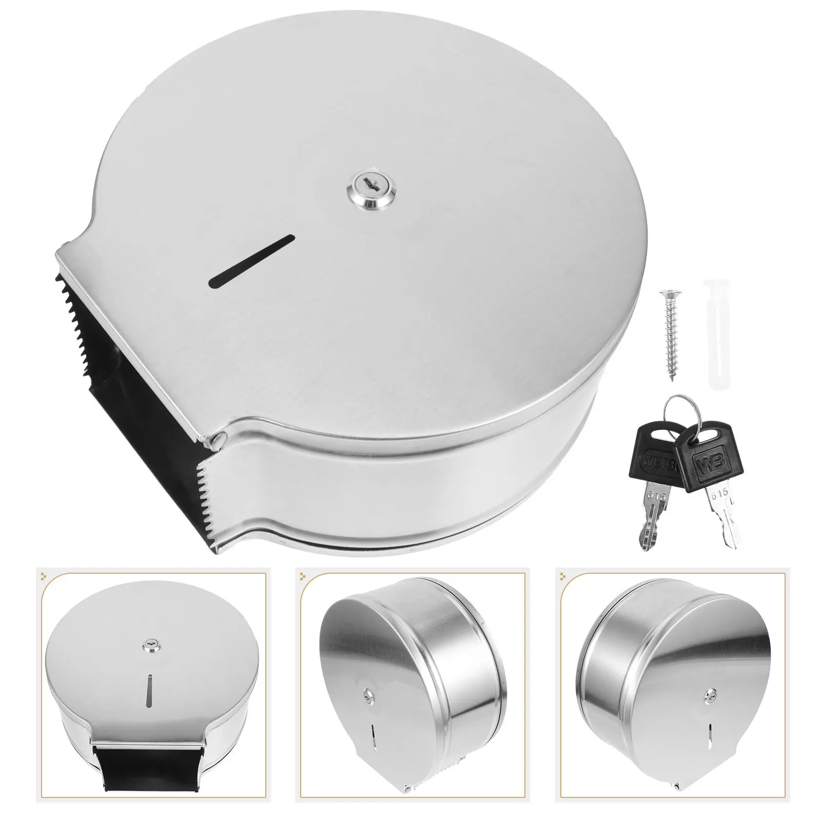 Современный настенный держатель для туалетной бумаги из нержавеющей стали, усиленный, для ванной и кухни, экономит пространство
Современный настенный держатель для туалетной бумаги из нержавеющей стали, усиленный, для ванной и кухни, экономит пространство