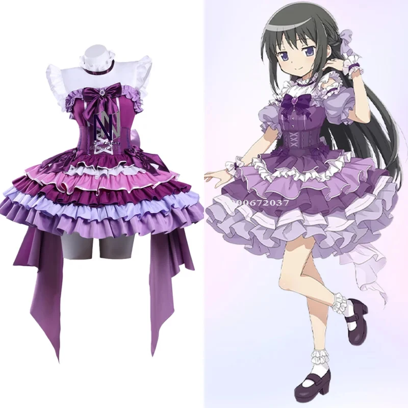 ABC123Hot Puella Magi Madoka Magica Cosplay Costume Anime Homura Akemi Role Playing Cute Purple Dress for Women Comic Cox,3;b'2.
ABC123Hot Puella Magi Madoka Magica Cosplay Costume Anime Homura Akemi Role Playing Cute Purple Dress for Women Comic Cox,3;b'2.