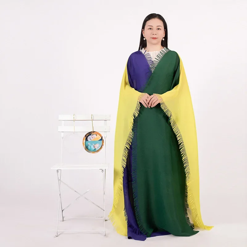 DUOSHA Pleated Clothing Spring 2023 New European and American Style Color Matching Laser Super Long Loose Plus Size Women Jacket
DUOSHA Pleated Clothing Spring 2023 New European and American Style Color Matching Laser Super Long Loose Plus Size Women Jacket