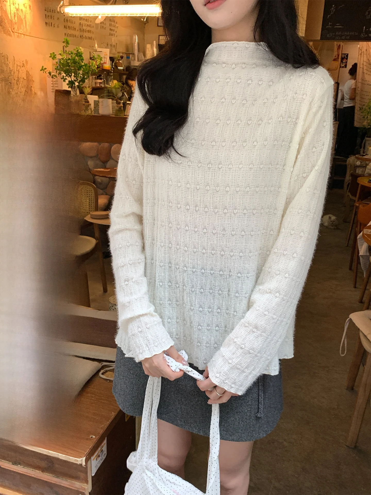 Женская базовая футболка Holli Korean Sle с кружевной отделкой, облегающая, с высоким воротником, осень-зима, новинка 2025
Женская базовая футболка Holli Korean Sle с кружевной отделкой, облегающая, с высоким воротником, осень-зима, новинка 2025