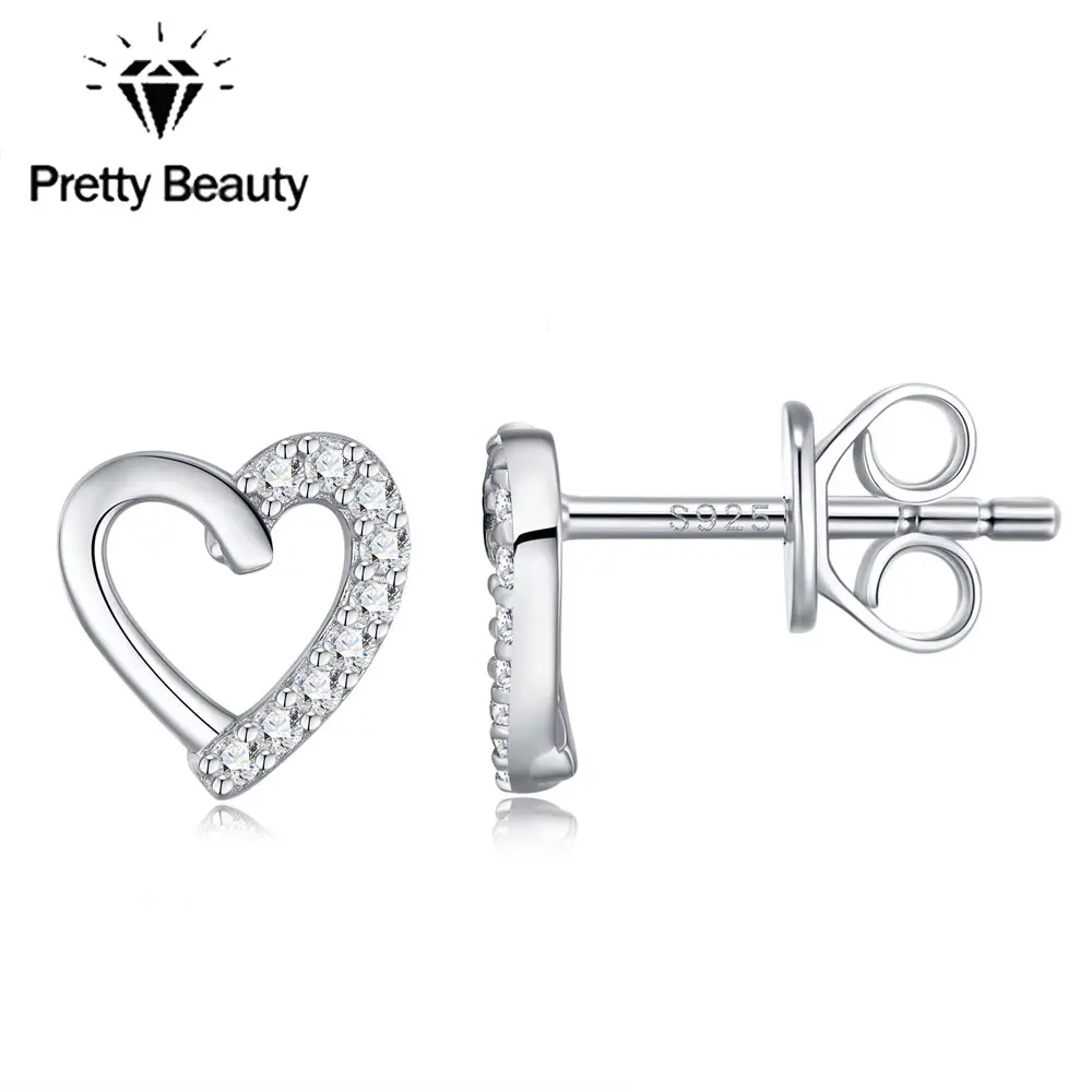 Pretty Beauty Moissanite Heart Stud Earrings for Women 925 Sterling Silver White Gold Plated Dainty Fine Hypoallergenic Jewelry
Pretty Beauty Moissanite Heart Stud Earrings for Women 925 Sterling Silver White Gold Plated Dainty Fine Hypoallergenic Jewelry