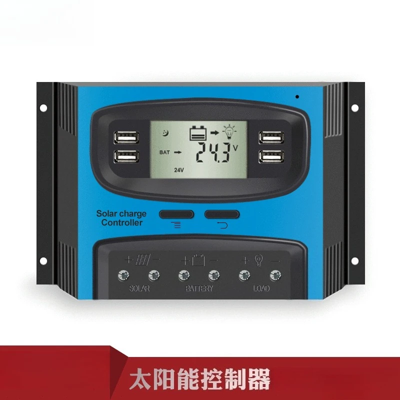 50A 12V/24V Solar Charge Controller Off-Grid PV System, LCD Display, High Efficiency & Energy Saving
50A 12V/24V Solar Charge Controller Off-Grid PV System, LCD Display, High Efficiency & Energy Saving