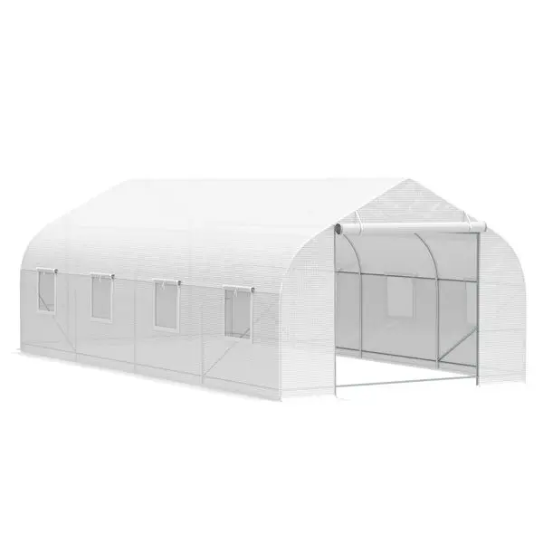 Outsunny 20 x 10 x 7 футов для прогулок на открытом воздухе, туннельный зеленый дом с закатанными окнами, дверь на молнии, полиэтиленовый чехол, сверхмощный
Outsunny 20 x 10 x 7 футов для прогулок на открытом воздухе, туннельный зеленый дом с закатанными окнами, дверь на молнии, полиэтиленовый чехол, сверхмощный