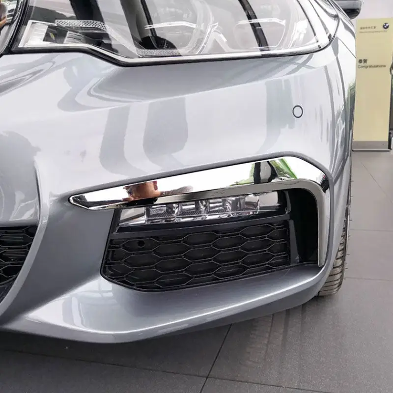 For BMW 5 Series G30 530liM 2018 2019 2020 2021 2022 Silver 2pcs Front Fog Light Lamp Cover Eyelid Eyebrow Strips Foglight Trim
For BMW 5 Series G30 530liM 2018 2019 2020 2021 2022 Silver 2pcs Front Fog Light Lamp Cover Eyelid Eyebrow Strips Foglight Trim