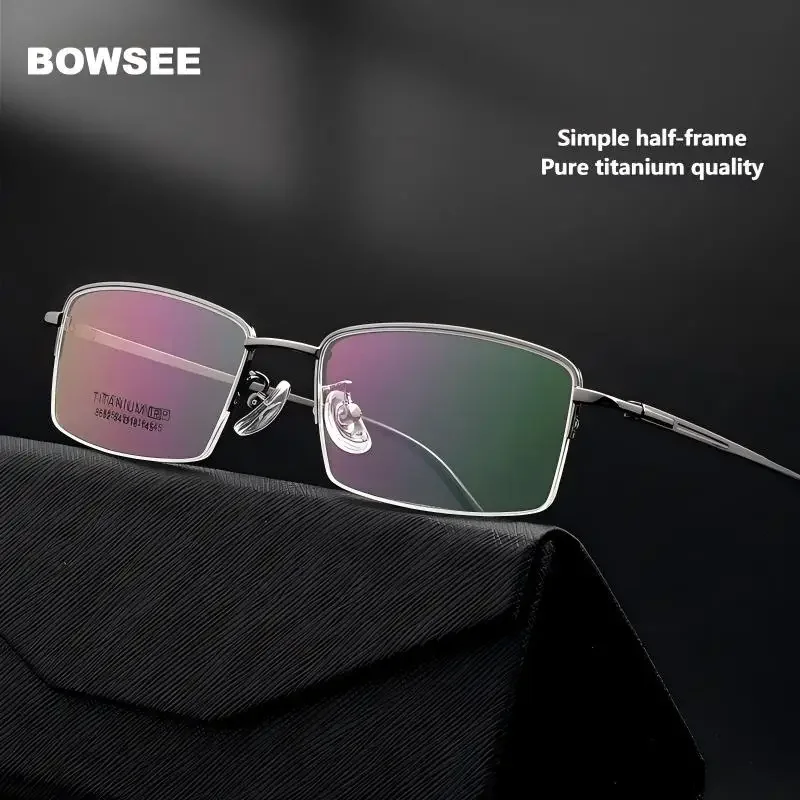NOWSEE Women's Pure Titanium Half-frame Glasses, Simple And Ultra-light Frame, Myopia, Color-Changing Prescription Glasses
NOWSEE Women's Pure Titanium Half-frame Glasses, Simple And Ultra-light Frame, Myopia, Color-Changing Prescription Glasses