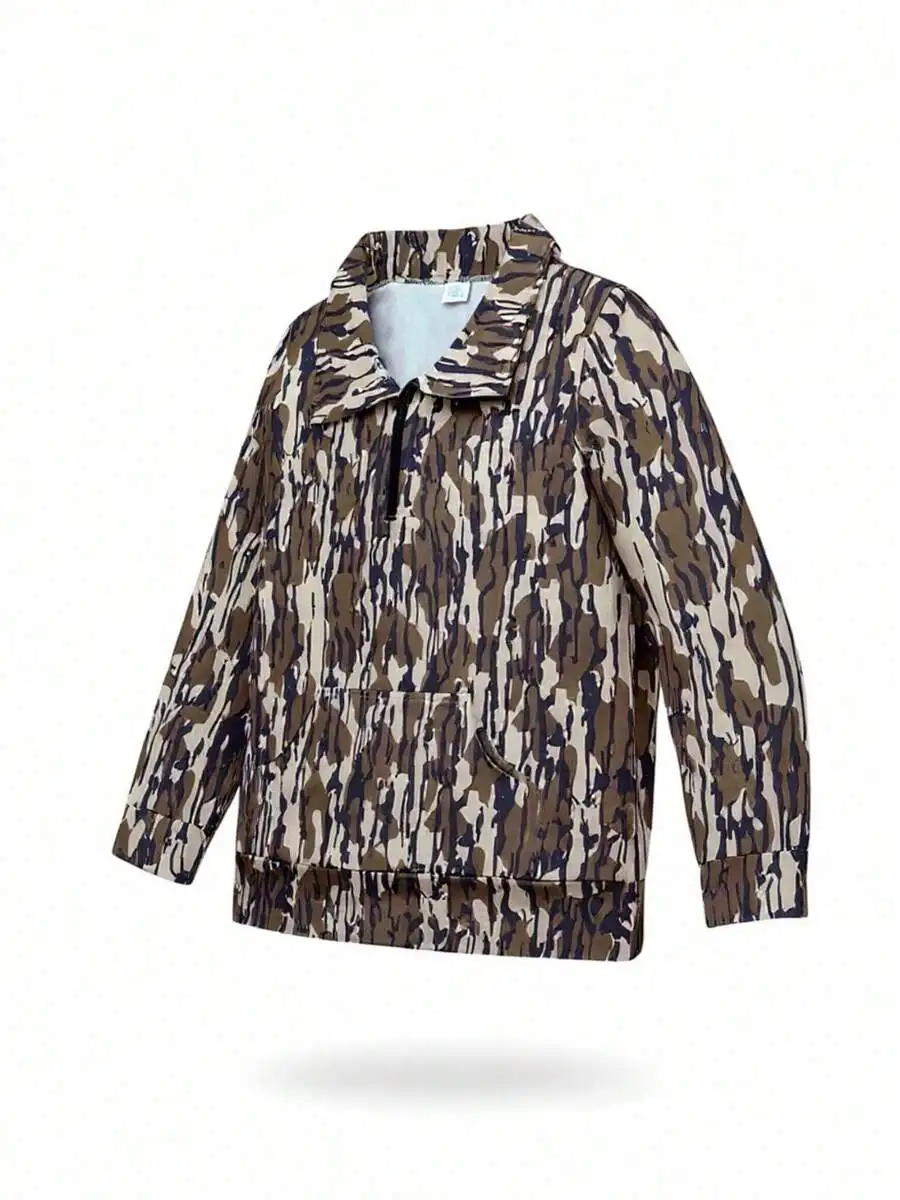 Womens Oversized Quarter Zip Camo Pullover Shirt Soft Breathable Polyester
Womens Oversized Quarter Zip Camo Pullover Shirt Soft Breathable Polyester