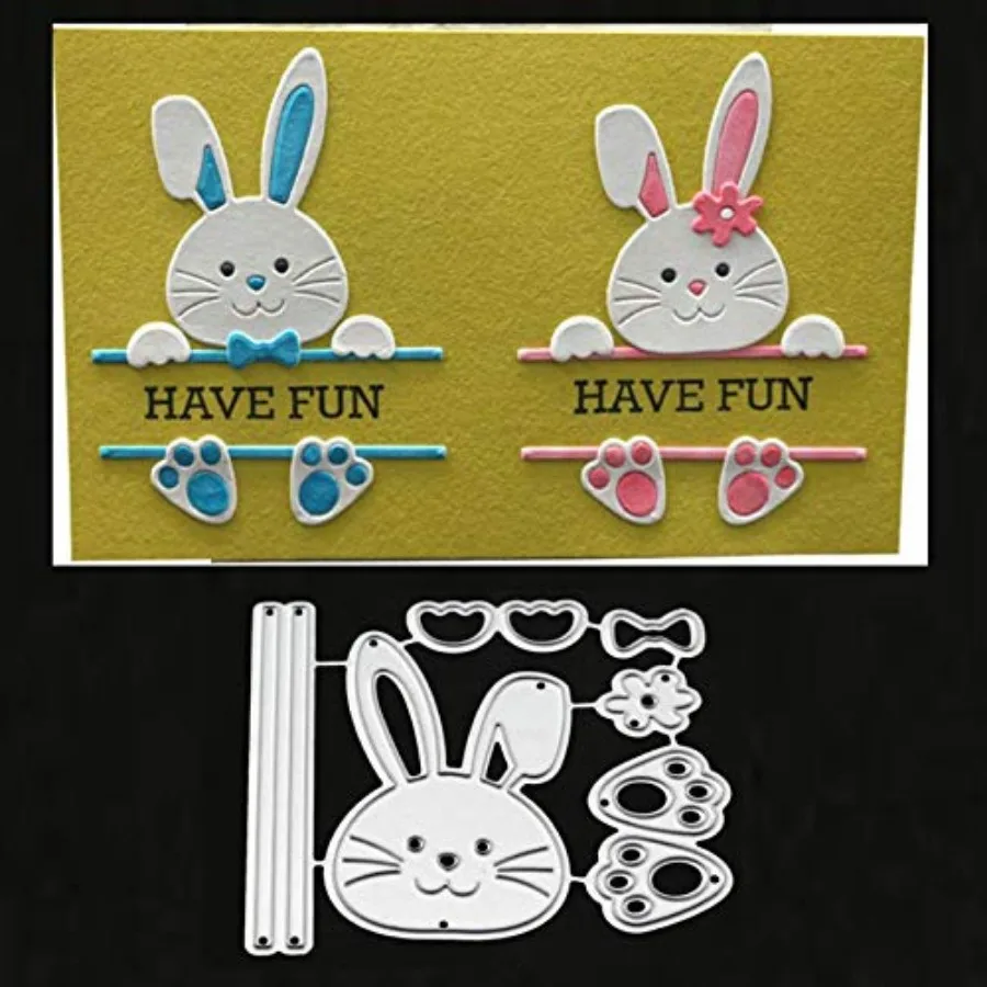 Bow Rabbit Metal Die Cuts, Easter Rabbit Bowtie Bow Cutting Dies Cut Stencils for DIY Scrapbooking Album Decorative Embossing P
Bow Rabbit Metal Die Cuts, Easter Rabbit Bowtie Bow Cutting Dies Cut Stencils for DIY Scrapbooking Album Decorative Embossing P