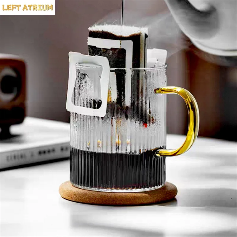Classical Vertical Stripes Glass Coffee Mug With Handle Milk Tea Cup Water Juice Beer Mug Whiskey Cocktails Drinkware
Classical Vertical Stripes Glass Coffee Mug With Handle Milk Tea Cup Water Juice Beer Mug Whiskey Cocktails Drinkware