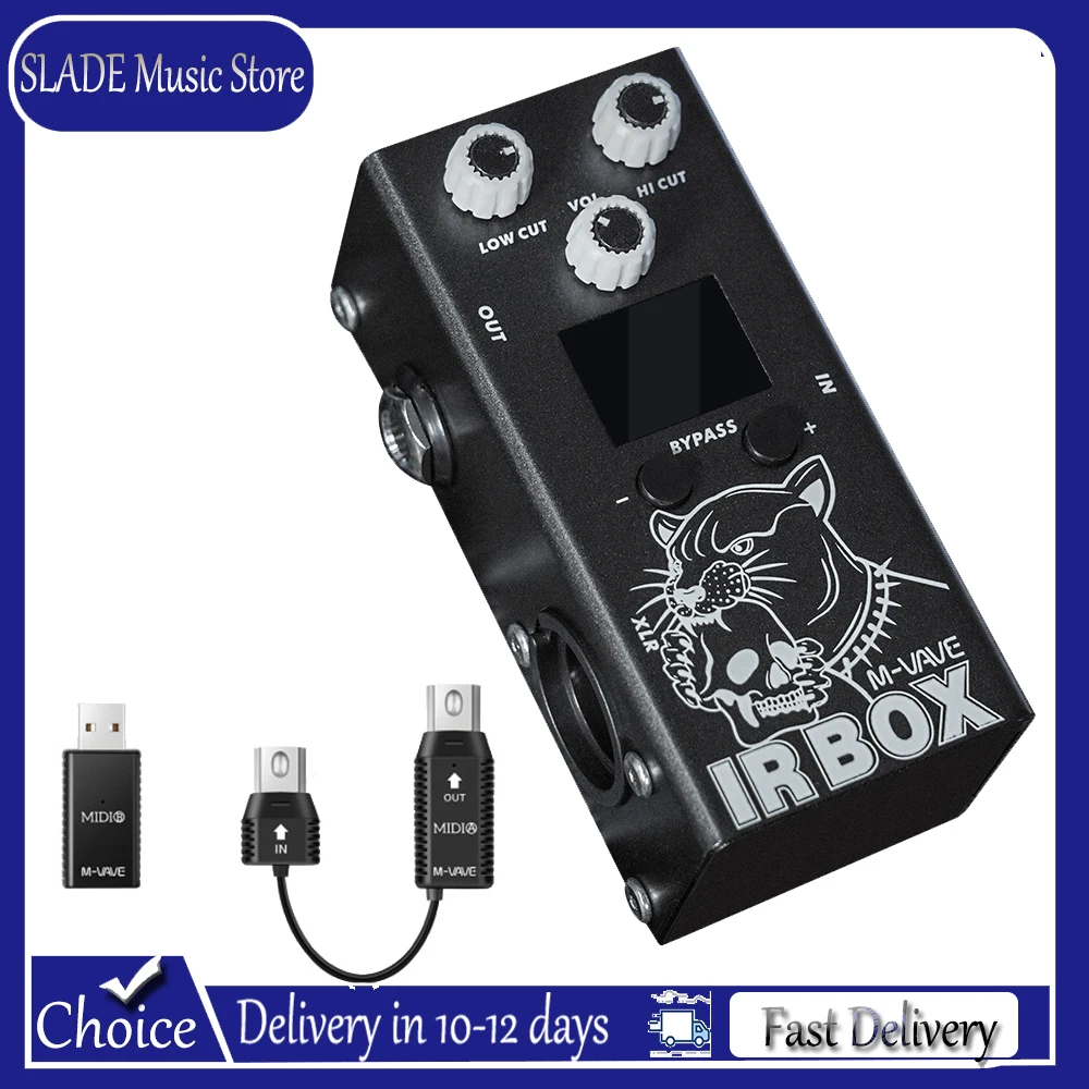M-VAVE IR Box Guitar Effects Pedal with IR Cab Impulse Response Cabinets Speaker Simulator XLR Output Port 6.35mm Output/Input
M-VAVE IR Box Guitar Effects Pedal with IR Cab Impulse Response Cabinets Speaker Simulator XLR Output Port 6.35mm Output/Input