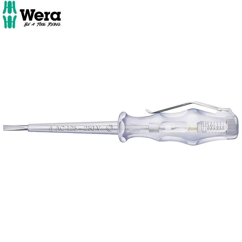 WERA 05005655001 247 Unipolar Measuring Pen Voltage Tester Hexagonal Anti Rolling Protection With A Pen Tip Convenient And Fast
WERA 05005655001 247 Unipolar Measuring Pen Voltage Tester Hexagonal Anti Rolling Protection With A Pen Tip Convenient And Fast