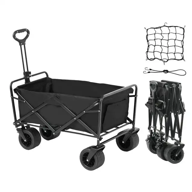 Portable Utility Wagon,3 Cubic Feet Capacity,All-Surface Wheels, Durable Outdoor Cart Supports Up to 350 lbs
Portable Utility Wagon,3 Cubic Feet Capacity,All-Surface Wheels, Durable Outdoor Cart Supports Up to 350 lbs
