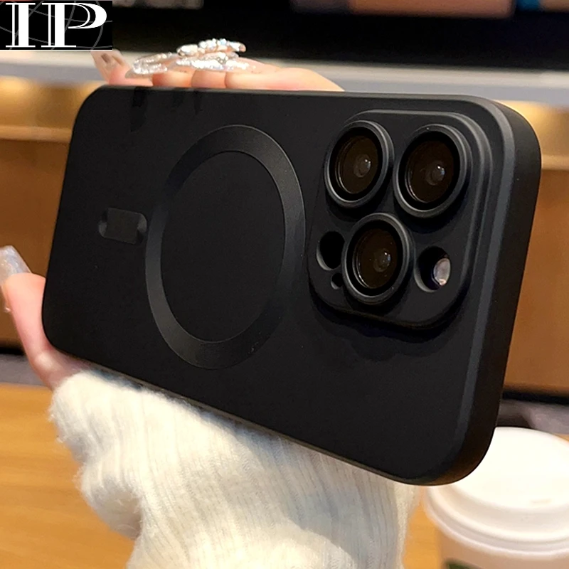 Роскошный чехол Magsafe для телефона с беспроводной зарядкой для iPhone 15 14 13 12 11 Pro Max, мягкий магнитный черный Ударопрочный силиконовый чехол из ТПУ
Роскошный чехол Magsafe для телефона с беспроводной зарядкой для iPhone 15 14 13 12 11 Pro Max, мягкий магнитный черный Ударопрочный силиконовый чехол из ТПУ
