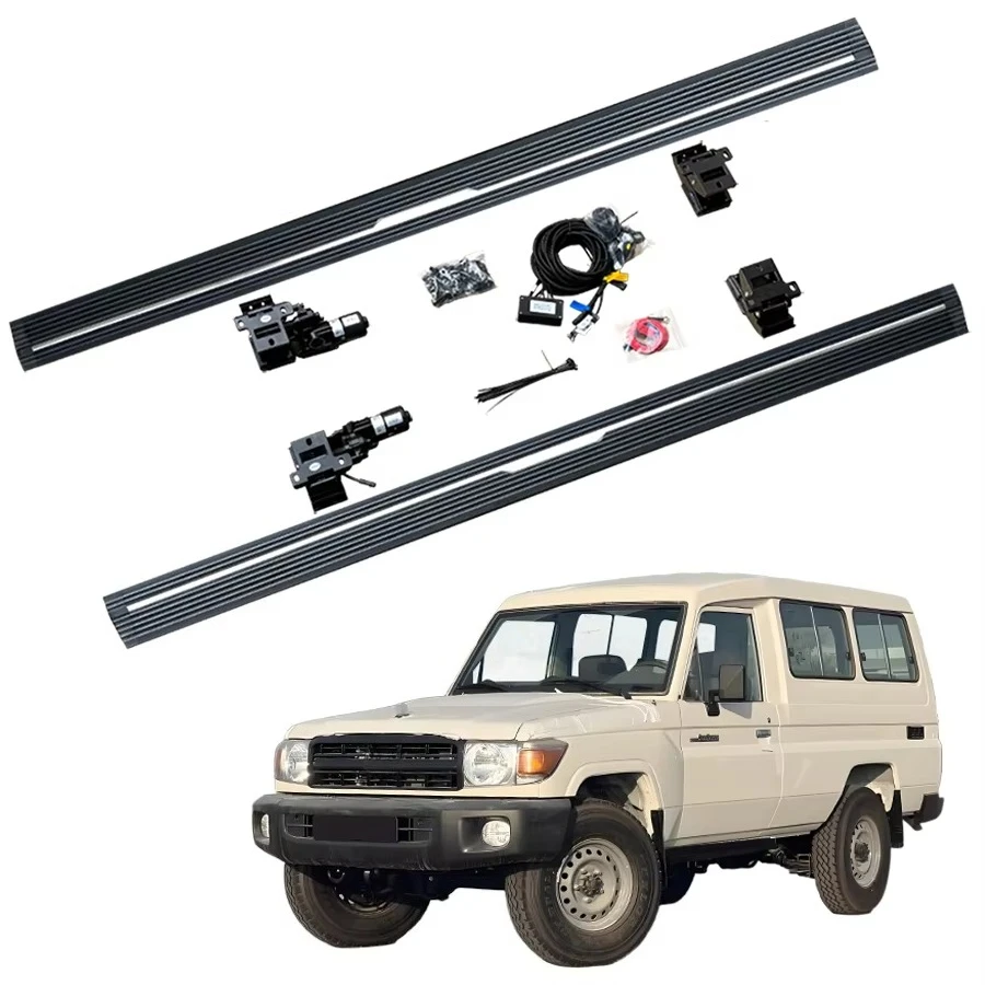 Бесшумная водонепроницаемая алюминиевая подножка с защитой от защемления, автоматическая электрическая боковая ступенька для TOYOTA LAND CRUISER LC78
Бесшумная водонепроницаемая алюминиевая подножка с защитой от защемления, автоматическая электрическая боковая ступенька для TOYOTA LAND CRUISER LC78