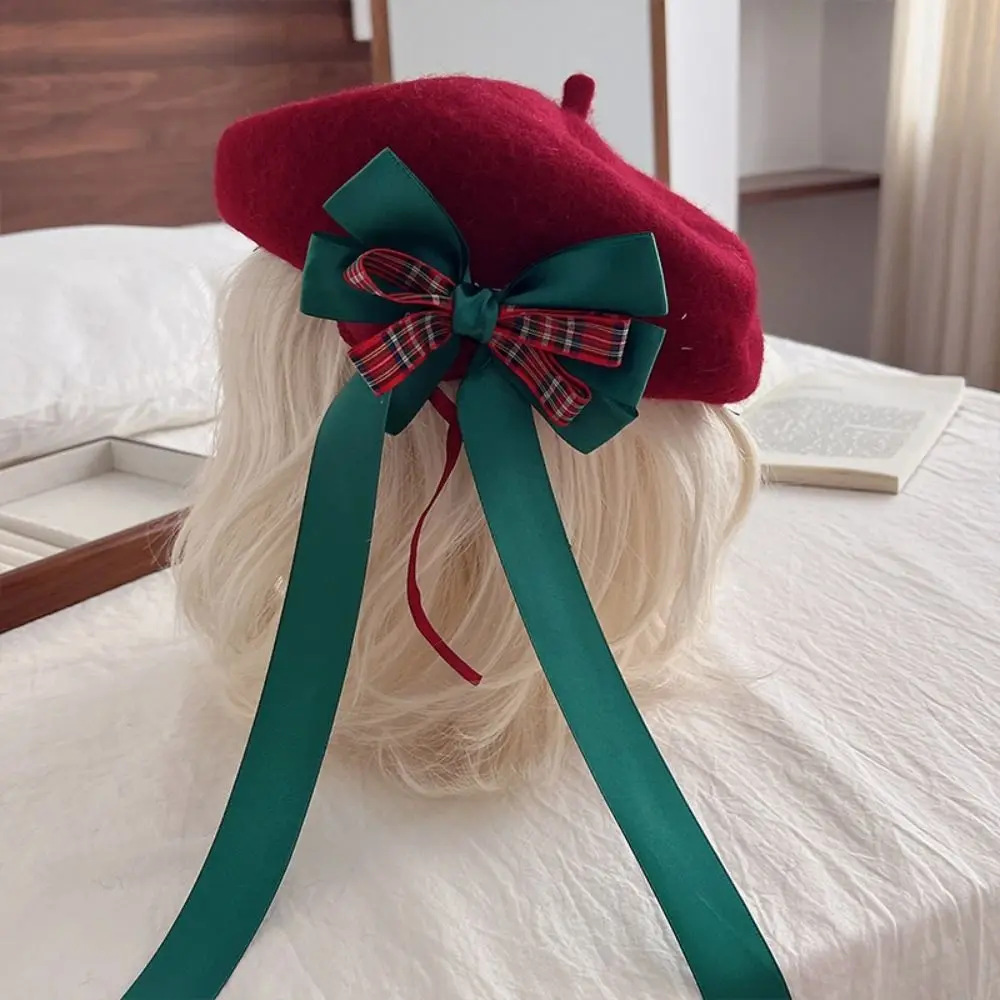 Y2K Ribbon Bowknot Japanese Style Beret Fashion Christmas Headwear Lolita Hat Warm Sweet Winter Beanie Cap Lolita
Y2K Ribbon Bowknot Japanese Style Beret Fashion Christmas Headwear Lolita Hat Warm Sweet Winter Beanie Cap Lolita