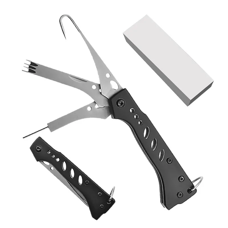 Multifunctional Squid Knife 87g Portable 3-in-1 Folding with Hook Straightener Sharp Blade Outdoor Fishing Tool
Multifunctional Squid Knife 87g Portable 3-in-1 Folding with Hook Straightener Sharp Blade Outdoor Fishing Tool