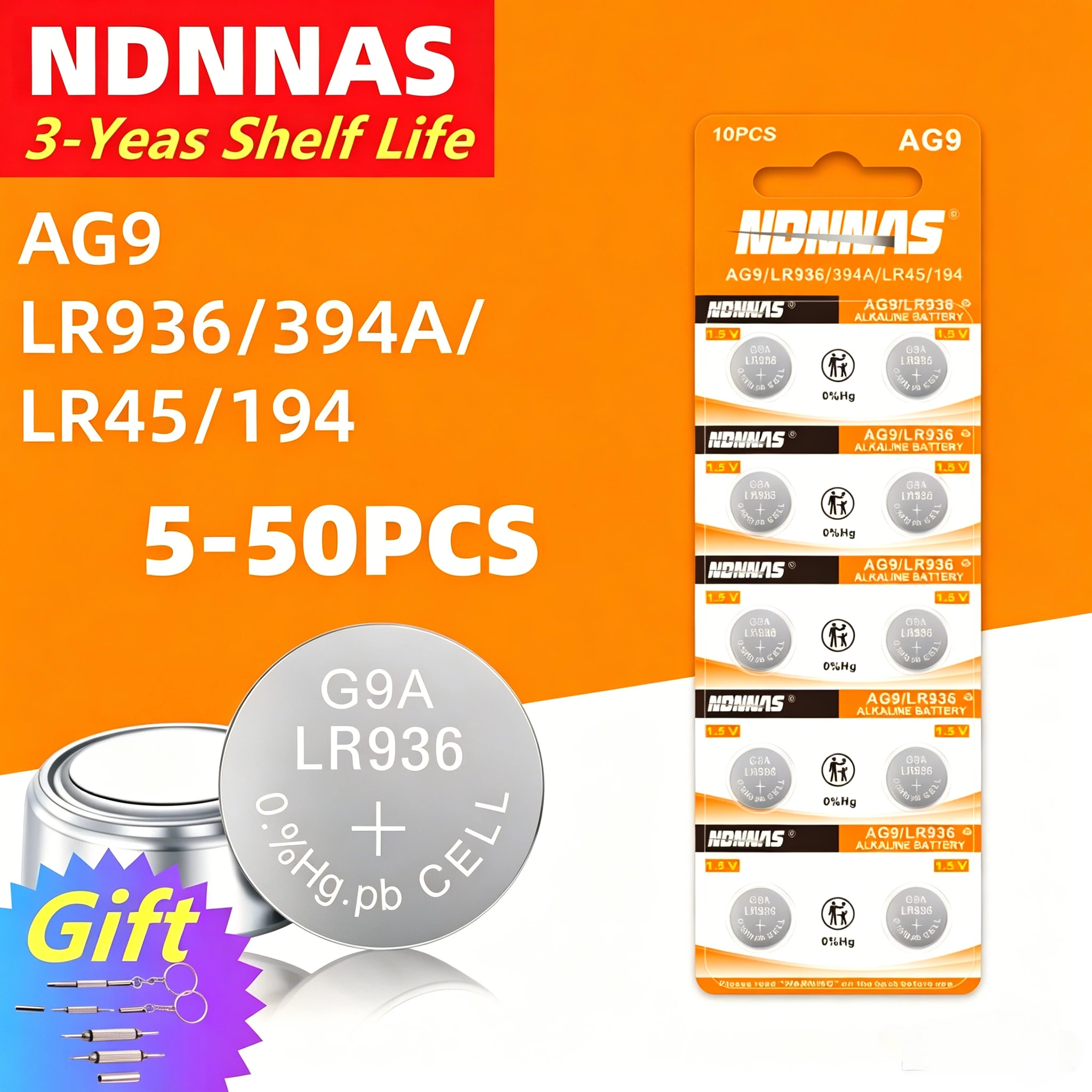 5-50pcs AG9 SR936SW Watch Batteries 394 LR936 Alkaline Button Cell Battery for Calculators Thermometer
5-50pcs AG9 SR936SW Watch Batteries 394 LR936 Alkaline Button Cell Battery for Calculators Thermometer