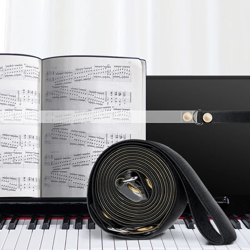 Piano Sheet Music Binder with Fixed Piano Book Sheet Music Holder, Sheet Music Clip, Piano Accessories
Piano Sheet Music Binder with Fixed Piano Book Sheet Music Holder, Sheet Music Clip, Piano Accessories