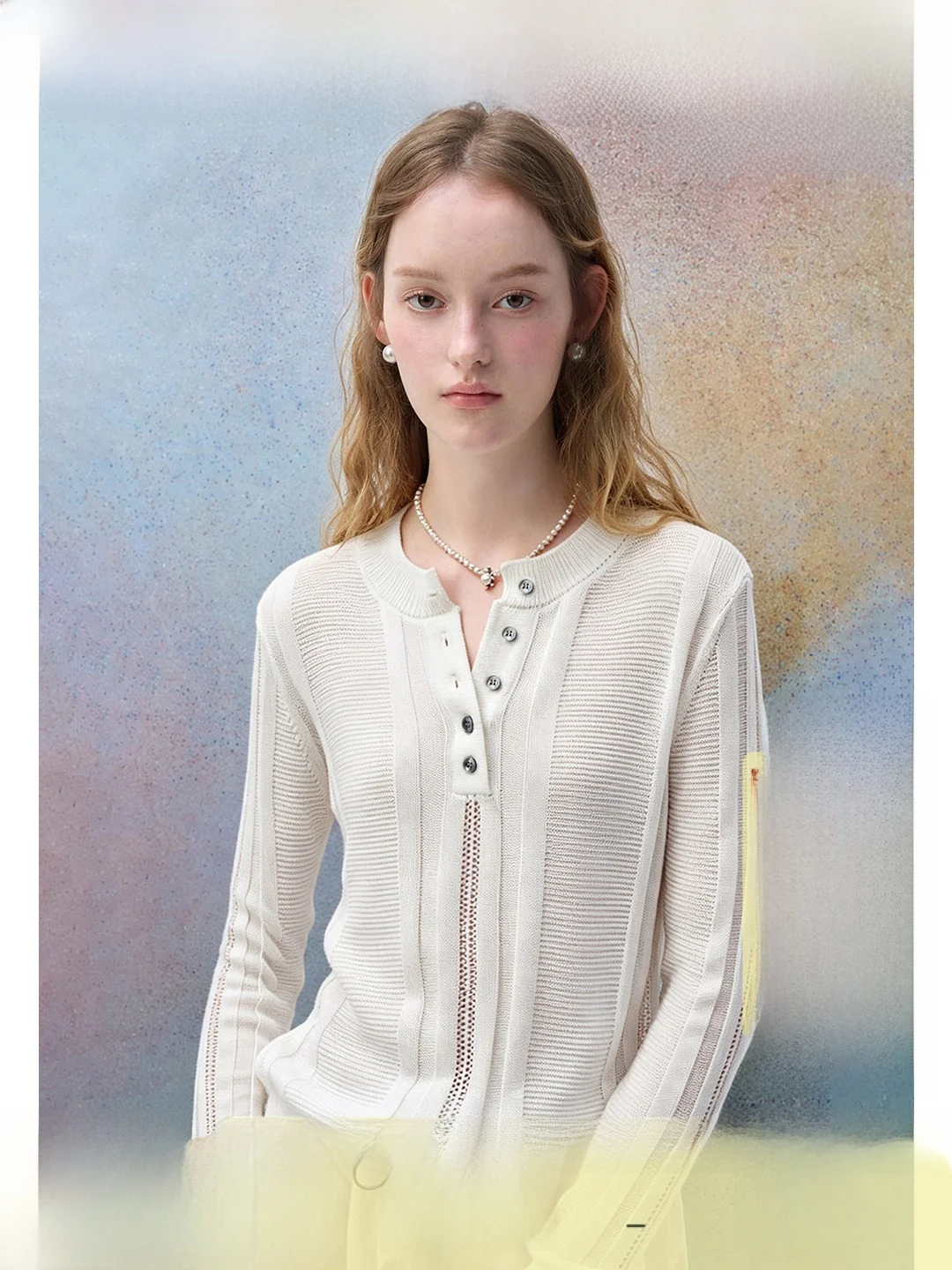 Cloud Sensation White Shirt VEGA CHANG Lace Knitted Long Sleeve Summer New Style Loose Fit Korean Style Commute Wind Women's ...
Cloud Sensation White Shirt VEGA CHANG Lace Knitted Long Sleeve Summer New Style Loose Fit Korean Style Commute Wind Women's ...