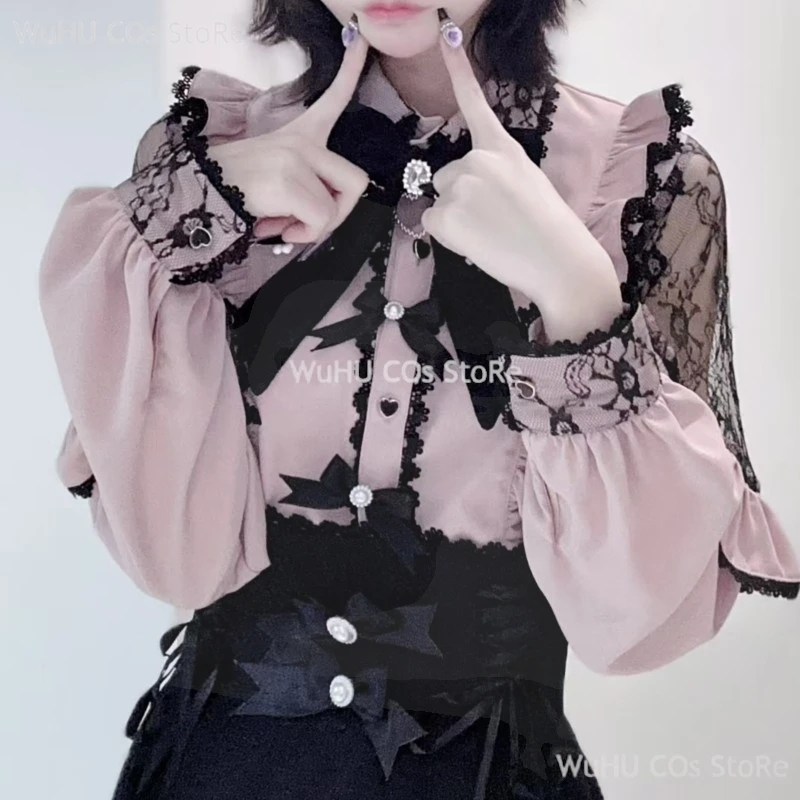 Блузка для девочек Lolita Top 2025 Kawwii Bow Черные юбки Рубашка Jirai kei Outfit Женская рубашка с длинным рукавом Y2K Sweet Japanese Lady Style
Блузка для девочек Lolita Top 2025 Kawwii Bow Черные юбки Рубашка Jirai kei Outfit Женская рубашка с длинным рукавом Y2K Sweet Japanese Lady Style