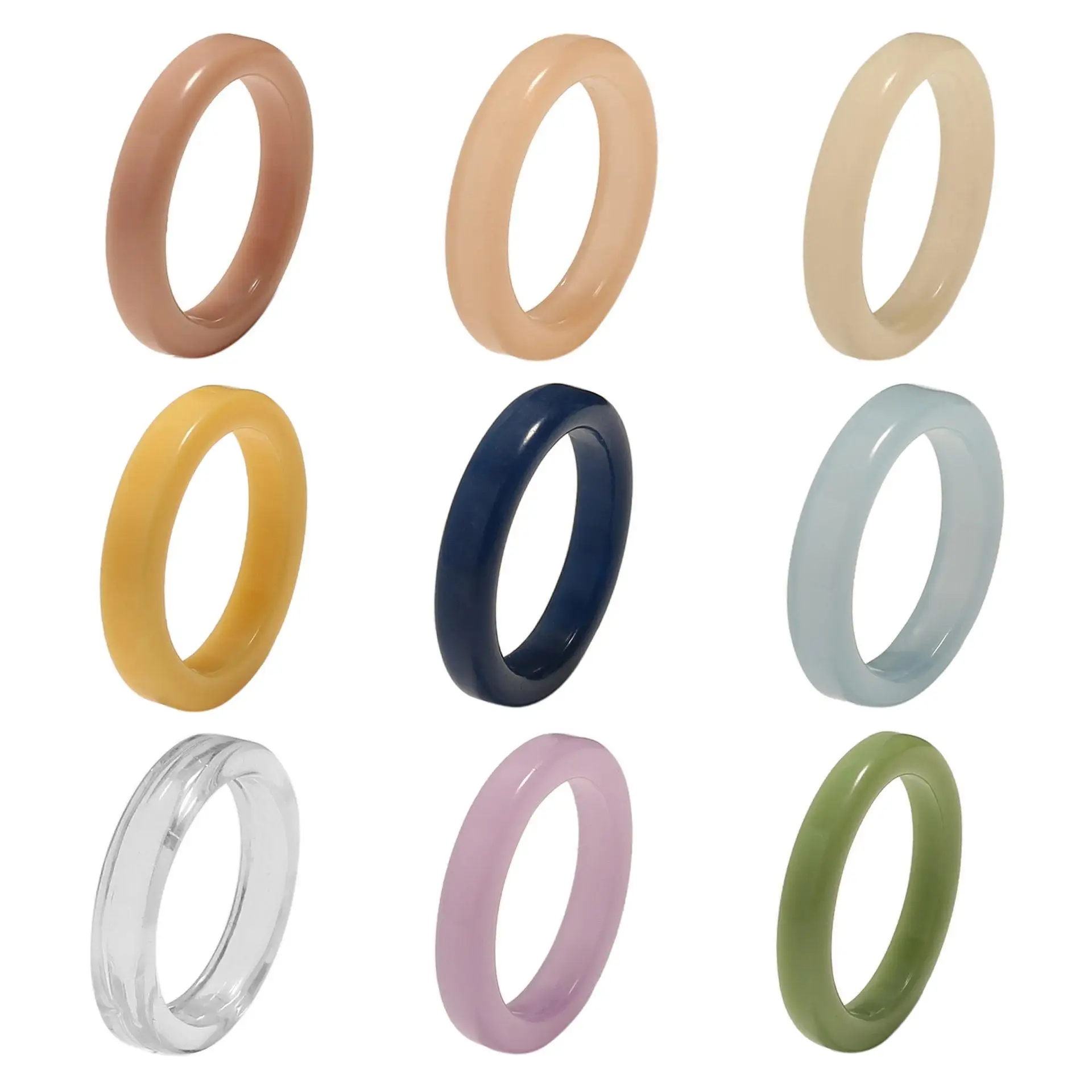 Resin Ring Geometric Simple Elegance Women's Fashion Jewelry Index Finger Band Ring Non-Brand Fashion Accessories
Resin Ring Geometric Simple Elegance Women's Fashion Jewelry Index Finger Band Ring Non-Brand Fashion Accessories