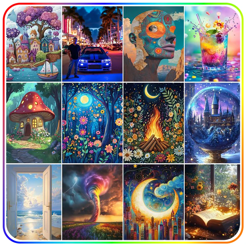 SDOYUNO Diamond Painting Kits Landscape abstract painting Diy Crafts Rhinestones Full Square Round Drill Diamond Art Accessories
SDOYUNO Diamond Painting Kits Landscape abstract painting Diy Crafts Rhinestones Full Square Round Drill Diamond Art Accessories
