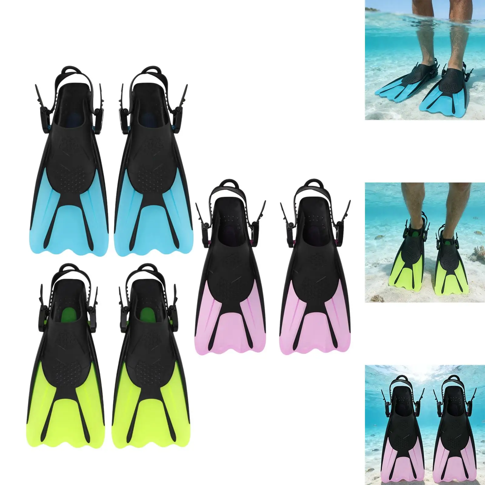 Scuba Flippers Adjustable Swim Fins Silicone Lightweight Long Fins for Pool Training Snorkeling Ocean Bodyboard
Scuba Flippers Adjustable Swim Fins Silicone Lightweight Long Fins for Pool Training Snorkeling Ocean Bodyboard