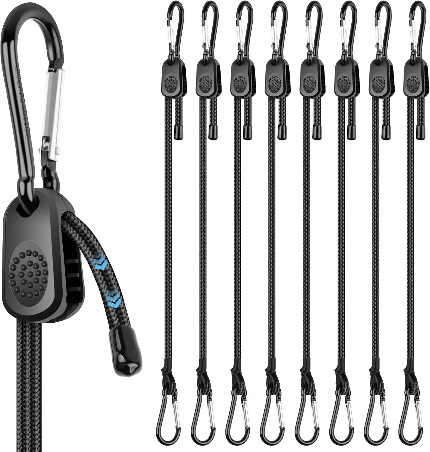 8-Pack Adjustable Bungee Cords with Hooks, 7-48 Inch Heavy Duty Straps for Outdoor Camping & Cargo
8-Pack Adjustable Bungee Cords with Hooks, 7-48 Inch Heavy Duty Straps for Outdoor Camping & Cargo