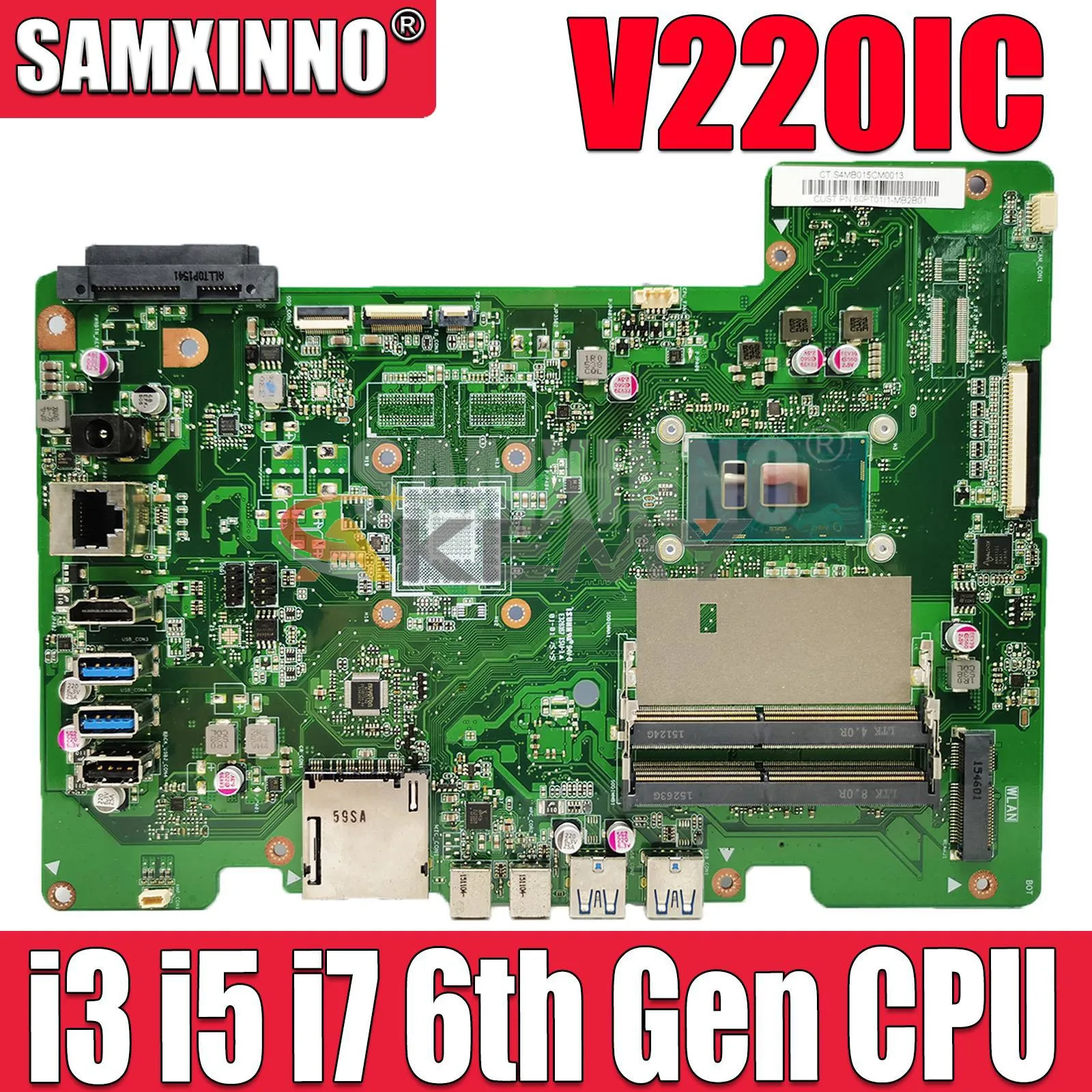 SAMXINNO V220IC Mainboard For ASUS Vivo AiO V220I All-in-one Computer Motherboard with i3 i5 i7 6th Gen CPU DDR4 UMA
SAMXINNO V220IC Mainboard For ASUS Vivo AiO V220I All-in-one Computer Motherboard with i3 i5 i7 6th Gen CPU DDR4 UMA