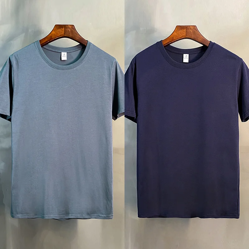 High Quality 2-pack Men T-shirt 100% Cotton Shirt Male Casual O-neck Summer Youth for New Simple Solid ops Xhl125
High Quality 2-pack Men T-shirt 100% Cotton Shirt Male Casual O-neck Summer Youth for New Simple Solid ops Xhl125