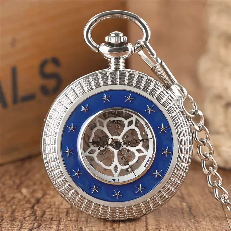 Silver/Gold/Bronze Mechanical Hand Winding Pocket Watch for Men Carved Star Skeleton Clock for Men Women Pendant Chain Gift
Silver/Gold/Bronze Mechanical Hand Winding Pocket Watch for Men Carved Star Skeleton Clock for Men Women Pendant Chain Gift