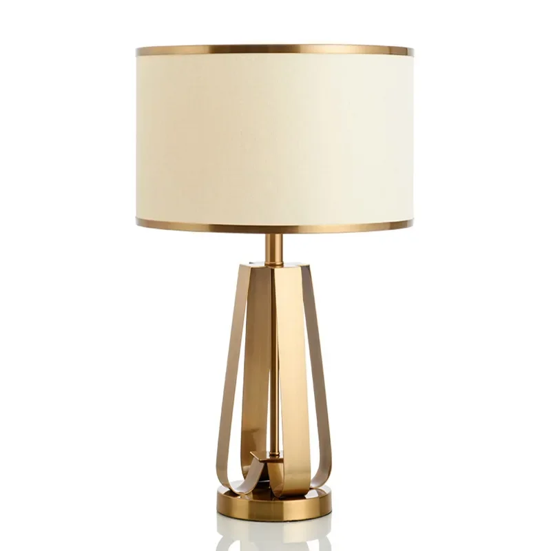 Simple Golden Metal Design Living Room Table Lamp Creative White Cloth Cover LED E27 Lighting Bedroom Decoration Iron Desk Lamp
Simple Golden Metal Design Living Room Table Lamp Creative White Cloth Cover LED E27 Lighting Bedroom Decoration Iron Desk Lamp