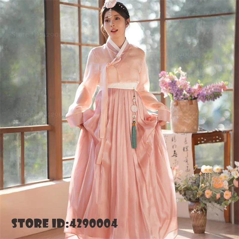 Traditional Hanbok Dress Cosplay Costume Korean Performance Women's Hanbok Folk Style Court Party Dance Wear Wedding Dress Suit
Traditional Hanbok Dress Cosplay Costume Korean Performance Women's Hanbok Folk Style Court Party Dance Wear Wedding Dress Suit