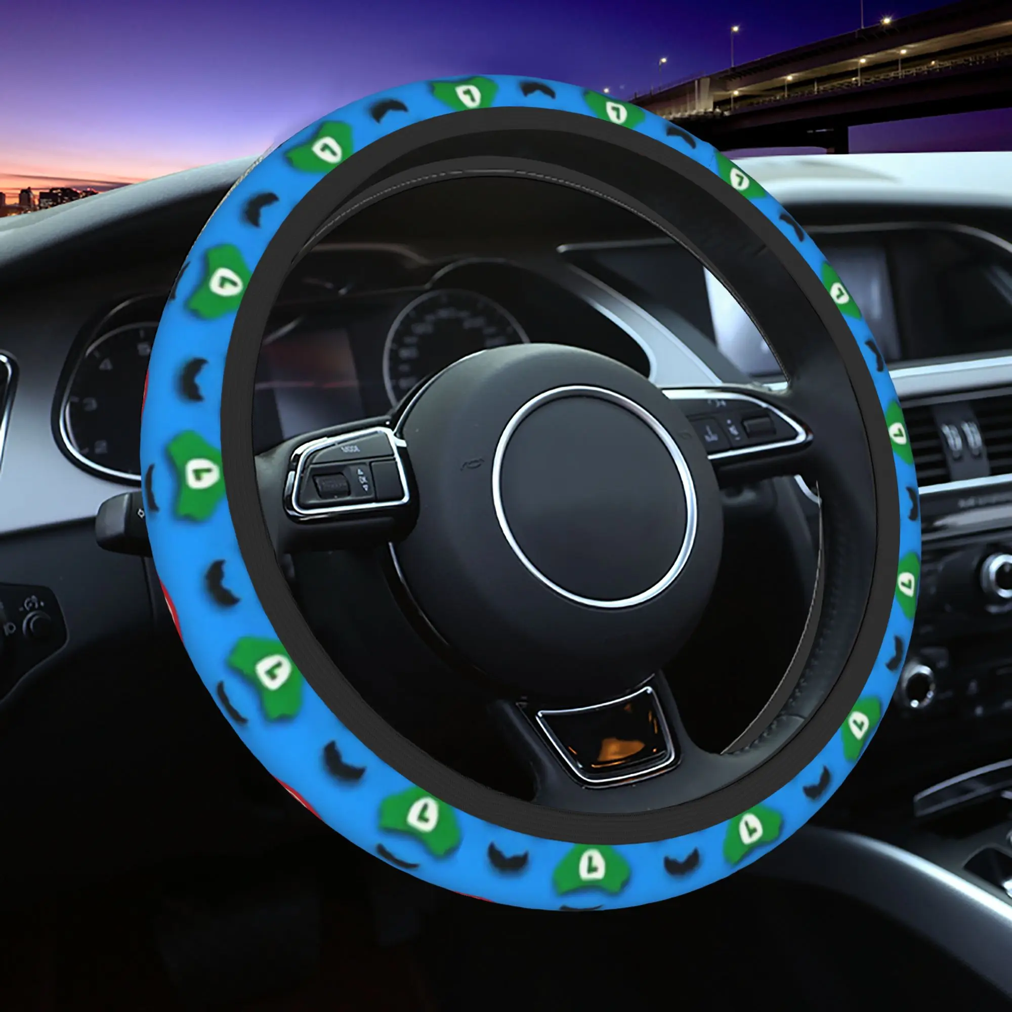 38cm Car Steering Wheel Covers Marios & Luigi Anti-slip Braid On The Steering Wheel Cover Auto Decoration Car Accessories
38cm Car Steering Wheel Covers Marios & Luigi Anti-slip Braid On The Steering Wheel Cover Auto Decoration Car Accessories