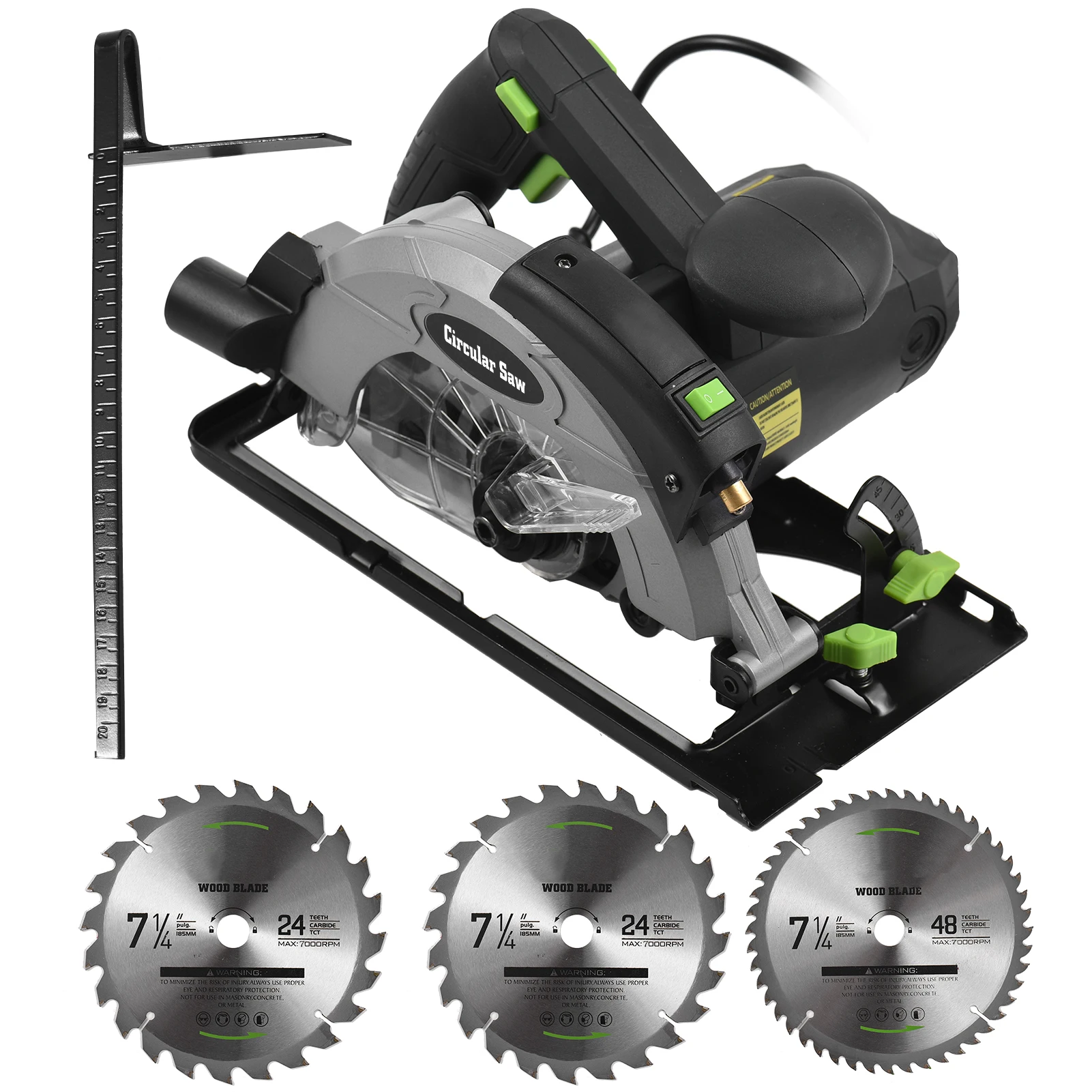 Электрическая циркулярная пила 12А, 5500 об/мин, с лазерной направляющей, совместимая с диском 7-1/4 дюйма, максимальная глубина реза 2,45 дюйма, мини-циркулярная пила
Электрическая циркулярная пила 12А, 5500 об/мин, с лазерной направляющей, совместимая с диском 7-1/4 дюйма, максимальная глубина реза 2,45 дюйма, мини-циркулярная пила