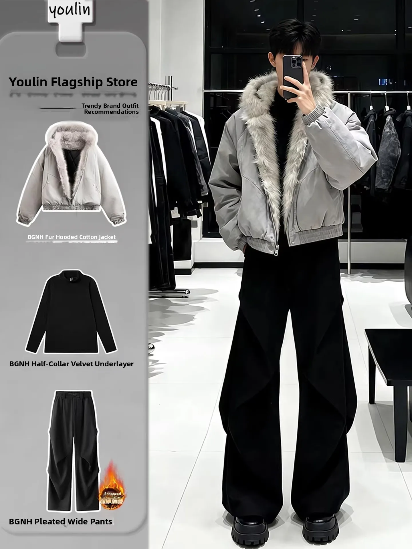 American Retro Cotton Jacket Hooded Fleece Lined Men's Outerwear Cool Stylish Winter Coat Youth Loose Fit Short Style
American Retro Cotton Jacket Hooded Fleece Lined Men's Outerwear Cool Stylish Winter Coat Youth Loose Fit Short Style