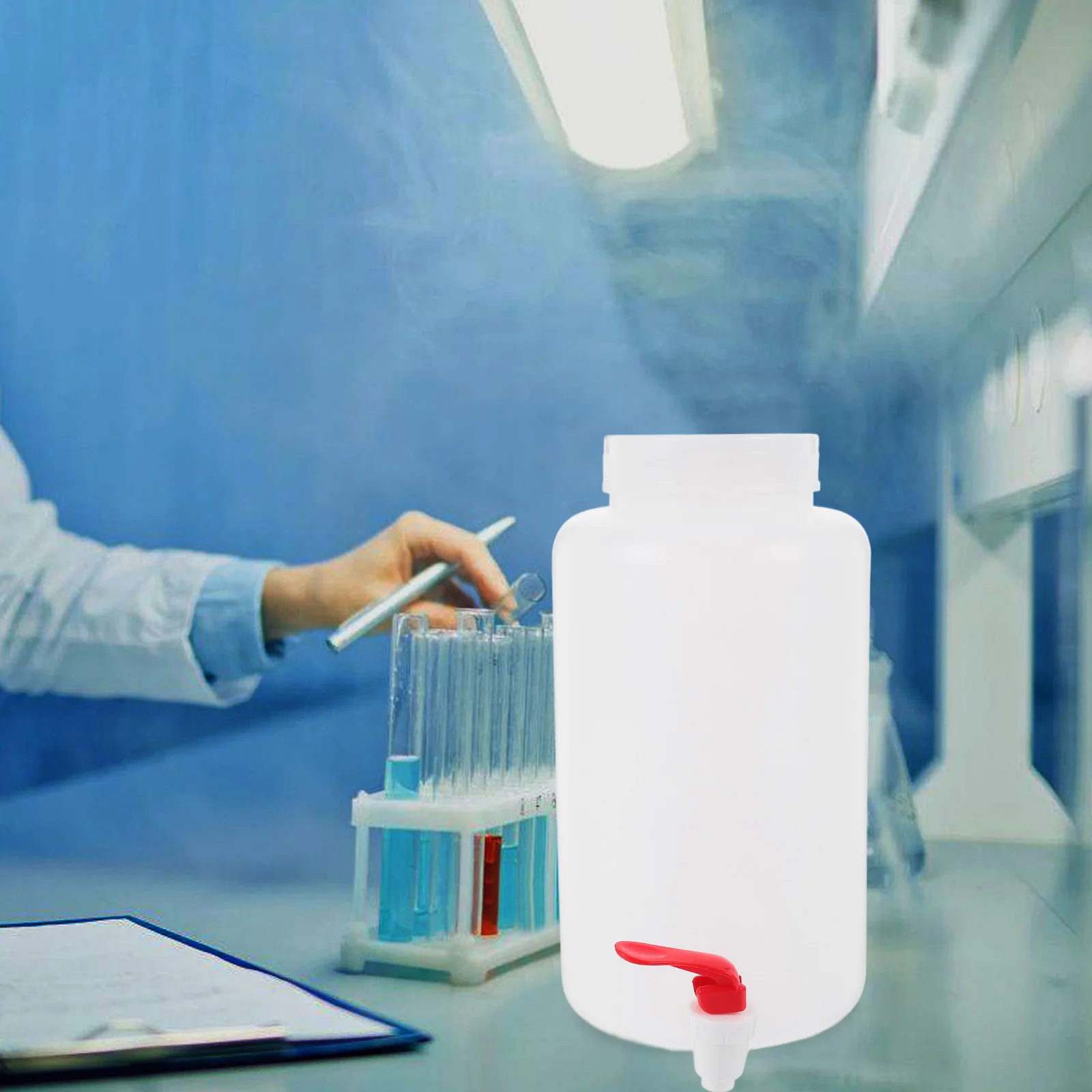 Plastic Reagent Dispensing Bottle Spigot Container Leakproof Laboratory Water Dispenser Transparent Storage Jug Lab Spigot
Plastic Reagent Dispensing Bottle Spigot Container Leakproof Laboratory Water Dispenser Transparent Storage Jug Lab Spigot