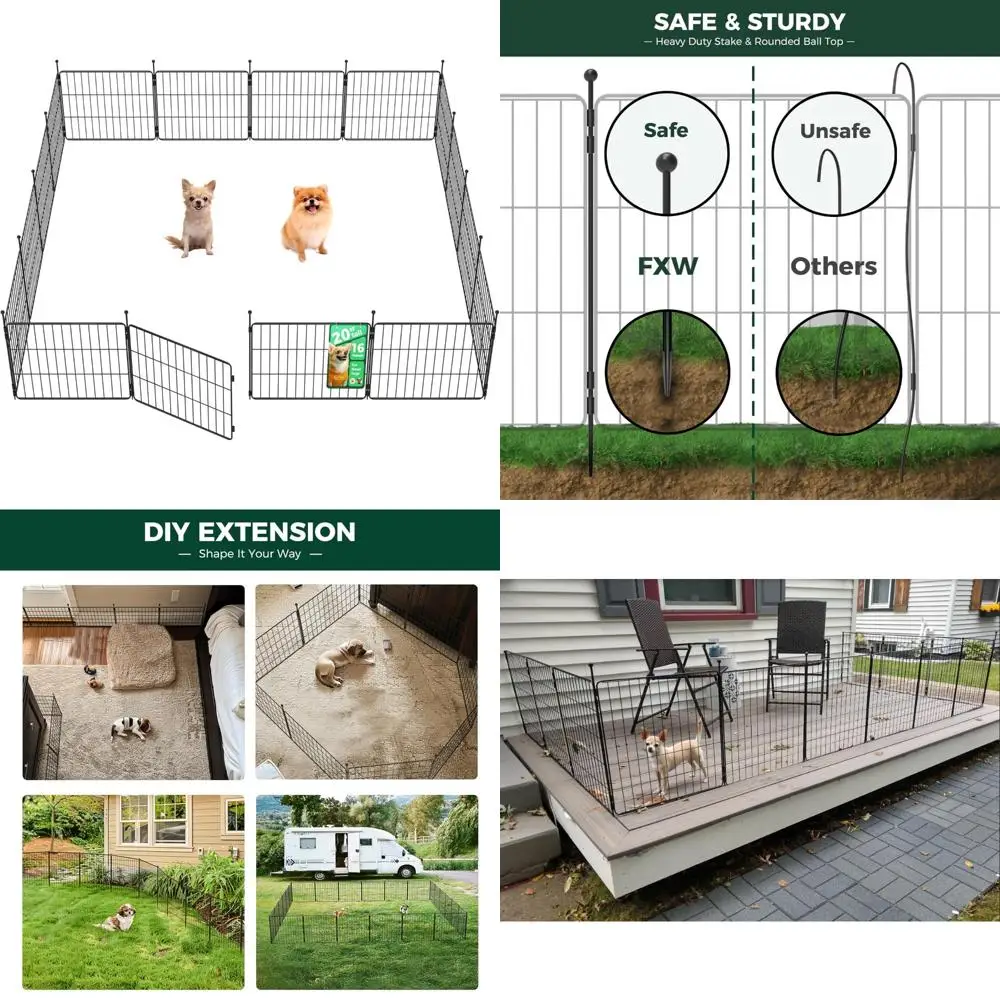 Расширяемый портативный манеж для собак и щенков, 20 дюймов, 16 панелей, идеально подходит для двора и кемпинга на колесах.
Расширяемый портативный манеж для собак и щенков, 20 дюймов, 16 панелей, идеально подходит для двора и кемпинга на колесах.
