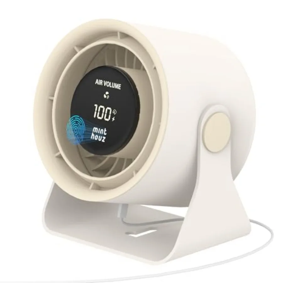 Desk Fan - Touch Control LED Display, Premium USB Fans 3600mAh Rechargeable Battery, 6 Speeds, 90° Tilting - Portable for Home,
Desk Fan - Touch Control LED Display, Premium USB Fans 3600mAh Rechargeable Battery, 6 Speeds, 90° Tilting - Portable for Home,