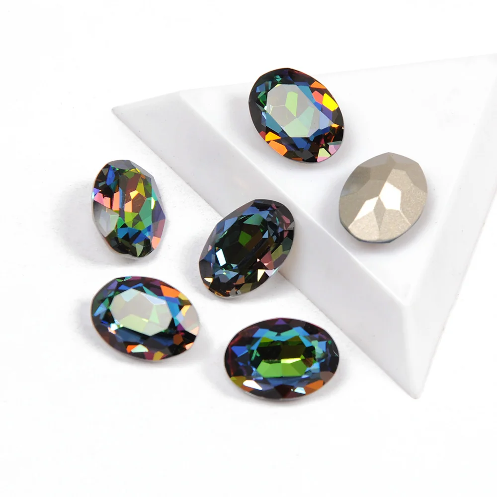 Vitrail Medium Oval Shape Nail Charms K9 Glass Fancy Crystal Multi-sizes Nails Rhinestones for 3D Nail Art Accessories
Vitrail Medium Oval Shape Nail Charms K9 Glass Fancy Crystal Multi-sizes Nails Rhinestones for 3D Nail Art Accessories