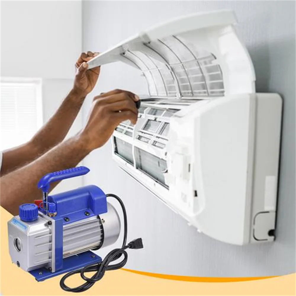 4 CFM Vacuum Pump 110V Rotary Vane Vacuum Pump AC Repair Tools for Industrial Refrigeration Maintenance
4 CFM Vacuum Pump 110V Rotary Vane Vacuum Pump AC Repair Tools for Industrial Refrigeration Maintenance