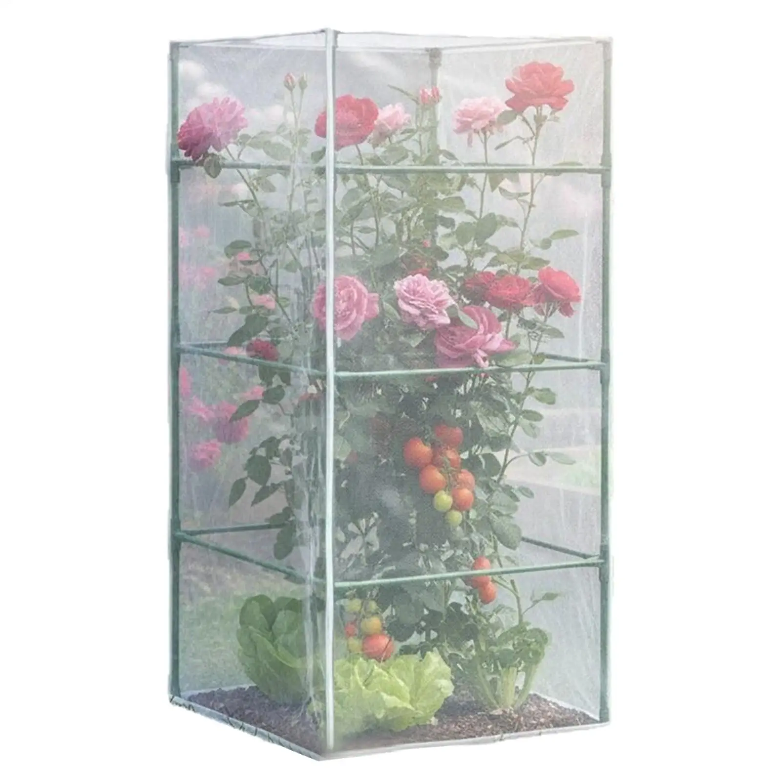 Plant Mesh Netting Zipper Foldable Square 24x24x59 Inch Garden Plant Netting Barrier for Garden Raised Beds Vegetables Flowers
Plant Mesh Netting Zipper Foldable Square 24x24x59 Inch Garden Plant Netting Barrier for Garden Raised Beds Vegetables Flowers
