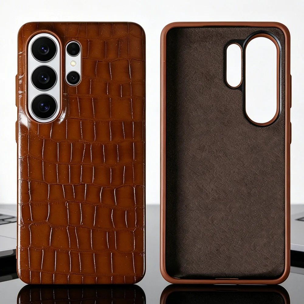 Luxury Crocodile Leather Case For Samsung Galaxy S24 S23 S25 S26 Ultra Plus S22 S21 S20 FE Note20 Ultra Phone Case Back Cover
Luxury Crocodile Leather Case For Samsung Galaxy S24 S23 S25 S26 Ultra Plus S22 S21 S20 FE Note20 Ultra Phone Case Back Cover