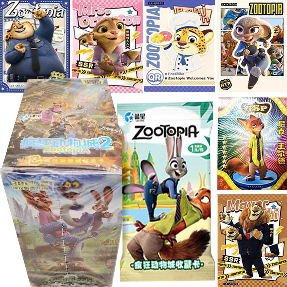 Zootopia Collection Cards for Boys Girls Highly Popular Animated Movie Cartoon Characters SSR UR QR Series Theme Cards Toy Gift
Zootopia Collection Cards for Boys Girls Highly Popular Animated Movie Cartoon Characters SSR UR QR Series Theme Cards Toy Gift